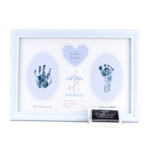 Picture of HELLO BABY BOY HAND & FOOT PRINT FRAME